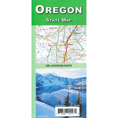 Oregon State road map GM Johnson