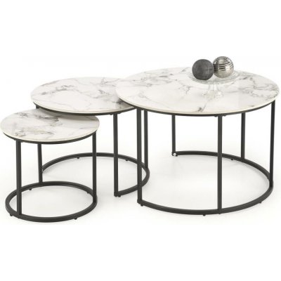 Halmar COMORO bílá / černá 3 ks – Zboží Mobilmania