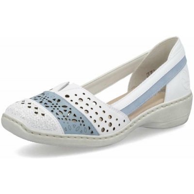 Rieker dámské baleríny 41358-80 bílá – Zboží Dáma