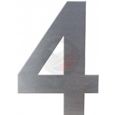 DOLS DLS-C-4 - nerezová číslice 4, číslo na dům, výška 150 mm – Hledejceny.cz