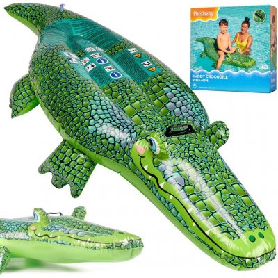 Bestway nafukovací krokodýl 41477 Buddy croc rider MAXI 1,52x0,71 m – Zboží Mobilmania