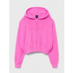 GAP Oversize mikina na zip s logem Růžová – Zboží Mobilmania