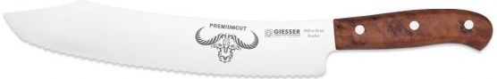Giesser Exkluzivní edice Premium Cut Thuja nůž na pečivo délka vlnkového ostří 25 cm