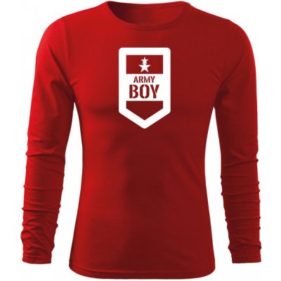 Dragova Fit-T tričko s dlouhým rukávem boy červená