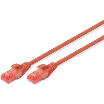 Digitus DK-1612-050/R Ecoline Patch, UTP, CAT 6e, AWG 26/7, 5m, červený