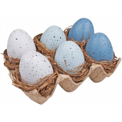 Vajíčka v hnízdě na platu, 6 cm – Zboží Mobilmania