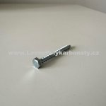 Vrut do DŘEVA 6-ti hranná hlava STŘÍBRNÝ bez podložky - š. 6 mm x dl. 50 mm (1 ks) – Hledejceny.cz