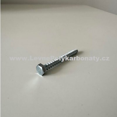 Vrut do DŘEVA 6-ti hranná hlava STŘÍBRNÝ bez podložky - š. 6 mm x dl. 50 mm (1 ks) – Hledejceny.cz