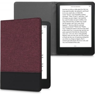 KW Mobile Leather And Canvas KW5715720 pro Amazon Kindle Paperwhite 5 2021 červené černé – Zboží Mobilmania