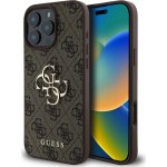 Guess Ochranný kryt na iPhone 16 Pro - Guess, 4G Metal Logo Brown – Zboží Mobilmania