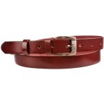 Penny Belts dámský úzký kožený pásek 172-95 bordó – Zboží Dáma