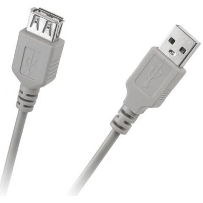 Cabletech KPO2783-3 USB konektor/USB zdířka, 3m, šedý – Zboží Mobilmania