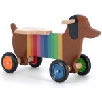 Vilac Dřevěné odrážedlo Barevný pejsek – Sleviste.cz