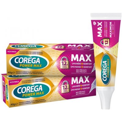 Corega Max upevnění + komfort 2 x 40 g