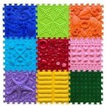 OrtoNature Masážní ortopedické podložky set 9 ks Duhová melodie – Zboží Dáma