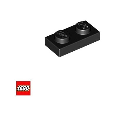 LEGO® 3023 Podložka 1x2 Černá – Zboží Mobilmania