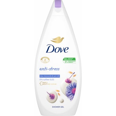 Dove Anti-Stress relaxační sprchový gel Blue Chamomile & Oat Milk 250 ml