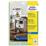 Avery Zweckform J4773-10 bílé 63.5mm x 33.9mm – Zboží Dáma