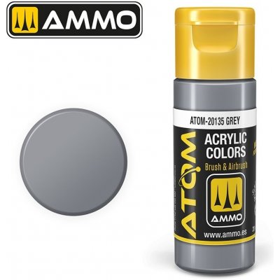 Ammo-Mig Jimenez Atom Acrylic colour grey 20 ml – Zboží Mobilmania