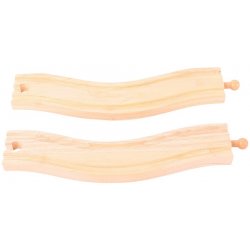 Bigjigs Rail Obloukové koleje 22cm 2ks