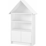 Dětská knihovna Domeček, bílá – Zboží Dáma