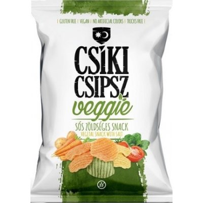 Csíki Chips Bezlepkový Veggie snack slané zeleninové chipsy 40 g – Zbozi.Blesk.cz