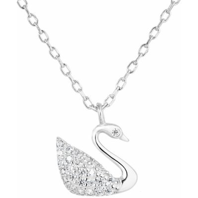 Pavona s.r.o. Stříbrný se zirkonem bílá labuť 12032.1 – Zbozi.Blesk.cz