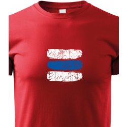 Canvas dětské tričko Turistická značka modrá, červená 2079