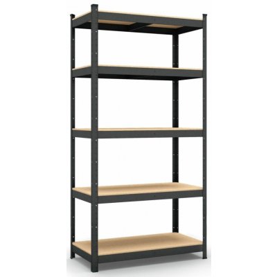 Tvujregal.cz Regál Economy 200 x 90 x 45 5 polic lak černý – Zboží Dáma