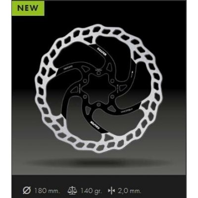Brzdový kotouč - GALFER Fixed Wave W2 - černá 180 – Hledejceny.cz