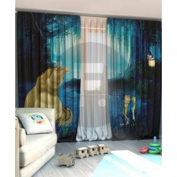 Black out závěsy dětské 3D DISNEY KROKODÝL 2x145x280cm od 5 399 Kč -  Heureka.cz