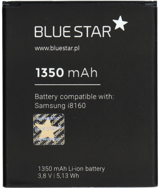 BlueStar Samsung I8160 Galaxy Ace 2/S7562 S Duos/S7560 Galaxy Trend 1400mAh