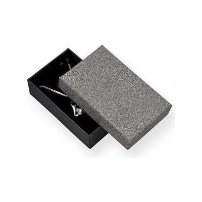 Šperky4U Dárková krabička stříbřitě šedá/černá KR0061-GR – Zbozi.Blesk.cz