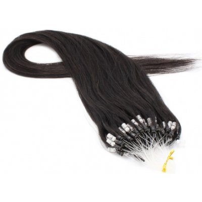 40cm vlasy pro metodu easy loop/micro ring 0,5g/pramen přírodní černá – Zboží Dáma