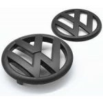 VW GOLF IV MK4 (1998-2004) (11,2cm a 12,2cm) přední a zadní znak, logo - černá matná – Hledejceny.cz