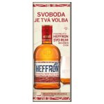 Heffron Rum 5y 38% 0,5 l (dárkové balení 1 sklenice) – Hledejceny.cz