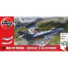 Sběratelský model Airfix Gift Set letadla A50185 Mig 17F Fresco Douglas A 4B Skyhawk Dogfight Double 1:72