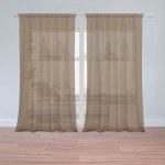 Sablio Záclony Hnědá: 2ks 150x250cm – Hledejceny.cz