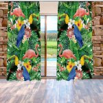 IMPAR Závěsy Tropical (Rozměr : 140x250, Materiál: Interlock) – Zboží Mobilmania