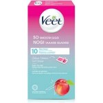 Veet Wax Strips voskové depilační pásky na nohy s vůni nektarinky 10 ks – Zbozi.Blesk.cz