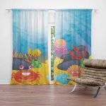 SABLIO Závěs Podmořský svět: 2ks 150x250cm – Zboží Mobilmania