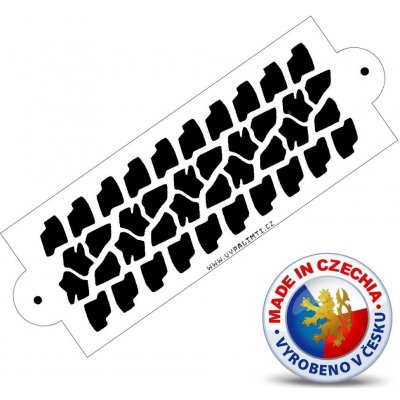 Stencil šablona Otisk pneumatiky – Zboží Dáma