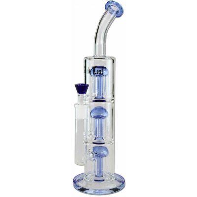 Black Leaf® válcový bong 3x Tree perkolátor 39 cm Modrá – Hledejceny.cz