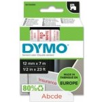 Dymo D1 S0720550 - originální polyesterová páska - 12 mm × 7 m, červeno-bílá – Hledejceny.cz