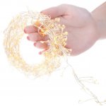 SPRINGOS LED Nano Krápníky 3,3m 100LED 3xAA teplá bílá – Hledejceny.cz