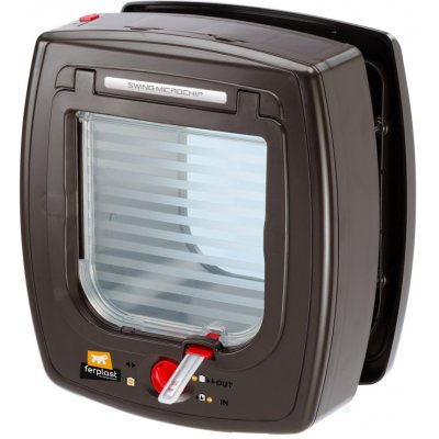 Ferplast SWING MICROCHIP hnědá 22,5 x 16,2 x 25,2 cm – HobbyKompas.cz