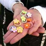 Dětské gumičky do vlasů 10 ks - kytičky – Zboží Dáma Dětské gumičky do vlasů 10 ks - kytičky – Zboží Dáma