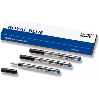 Montblanc do malých rollerů M 3 ks modrá 128241 Náplň – Zboží Živě