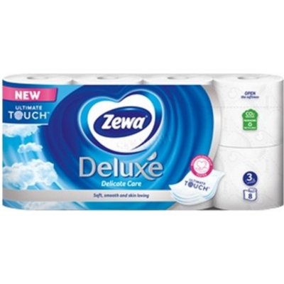 Zewa Deluxe Aqua Tube Delicate Care 3-vrstvý 8 ks – Zboží Mobilmania