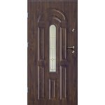 O.K. Doors Venkovní ocelové vchodové dveře AZZURO II, tmavý ořech, 90 L – Sleviste.cz